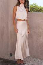 Inaia - Elegant Long Skirt Ensemble
