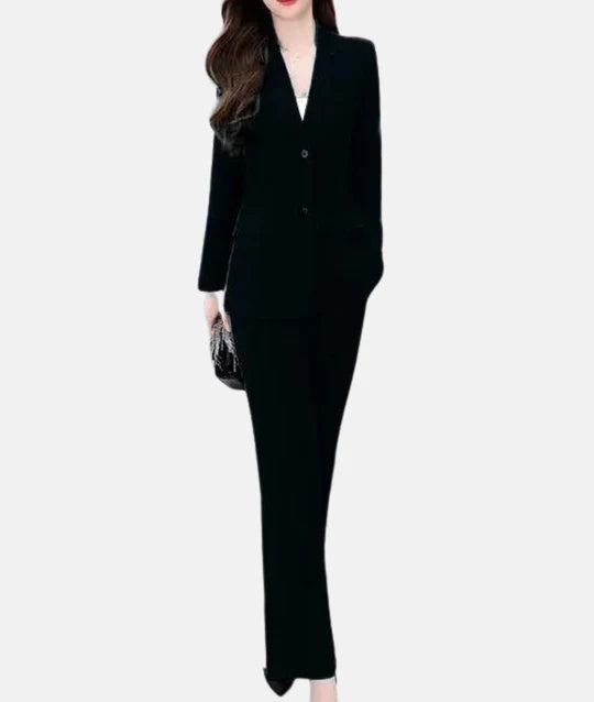 Chic Tailored Blazer and Elegant Pantsuit Set