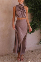 Inaia - Elegant Long Skirt Ensemble