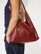 Vintage-Inspired Distressed Leather Tote
