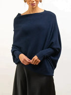 Asira - Asymmetrical Draped Sweater