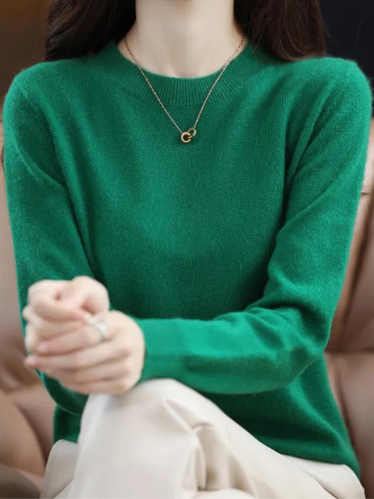Ultimate Warmth Cozy Long-Sleeve Wool Sweater