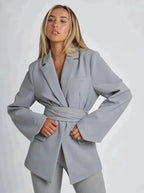 Chic Belted Blazer