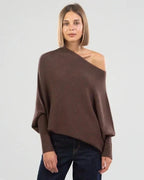 Asira - Asymmetrical Draped Sweater