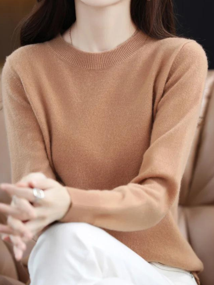 Ultimate Warmth Cozy Long-Sleeve Wool Sweater
