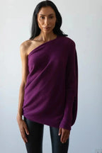 Asira - Asymmetrical Draped Sweater