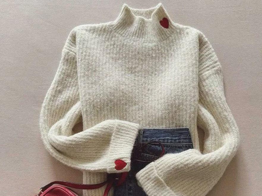 Cozy Mock Neck Long Sleeve Sweater