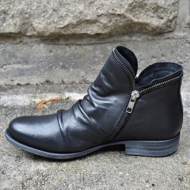 Women's Ankle Boots with Zipper Closure