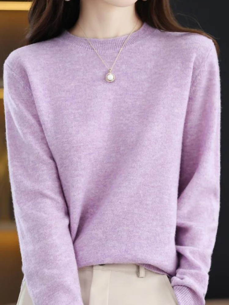 Ultimate Warmth Cozy Long-Sleeve Wool Sweater