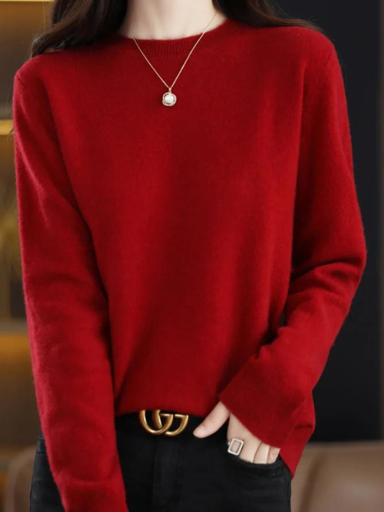 Ultimate Warmth Cozy Long-Sleeve Wool Sweater